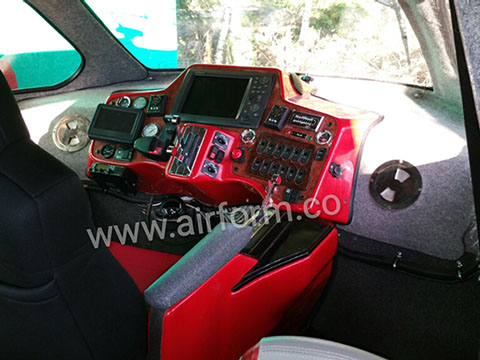Air Form's AF18 hovercraft cockpit