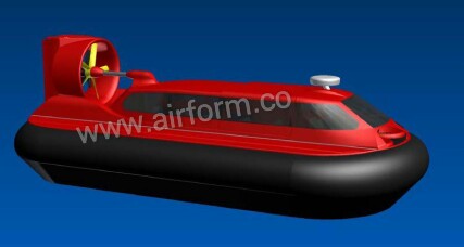 Air Form's AF18 hovercraft 3D rendering